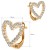 Złote kolczyki w kształcie serca z cyrkoniami wymiary