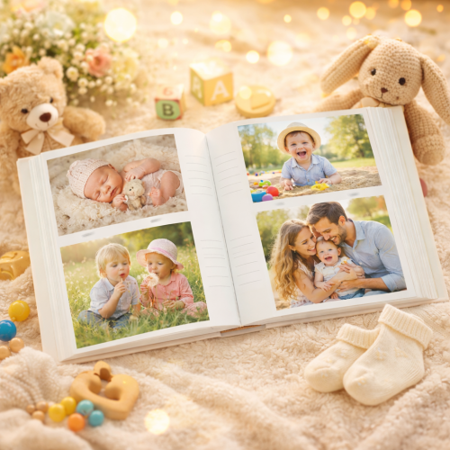 Elegancki album na zdjęcia dziecka i rodzinne wspomnienia