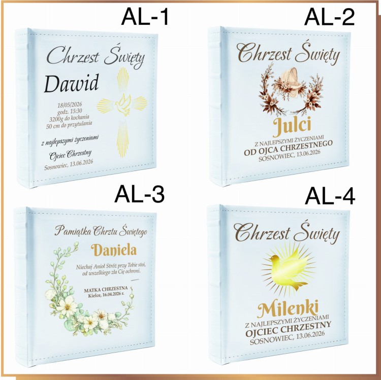 Elegancki album z personalizacją w białej oprawie