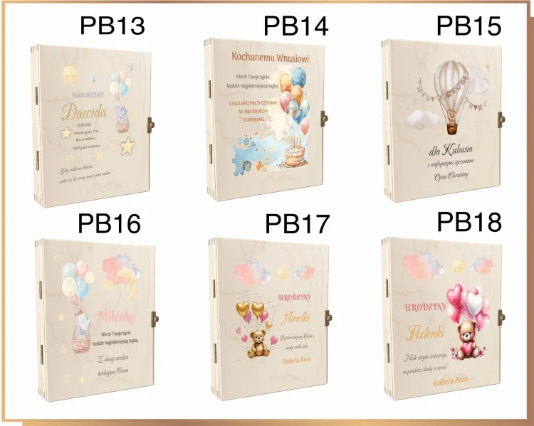 Dedykacje na chrzest urodziny do nadruku uv