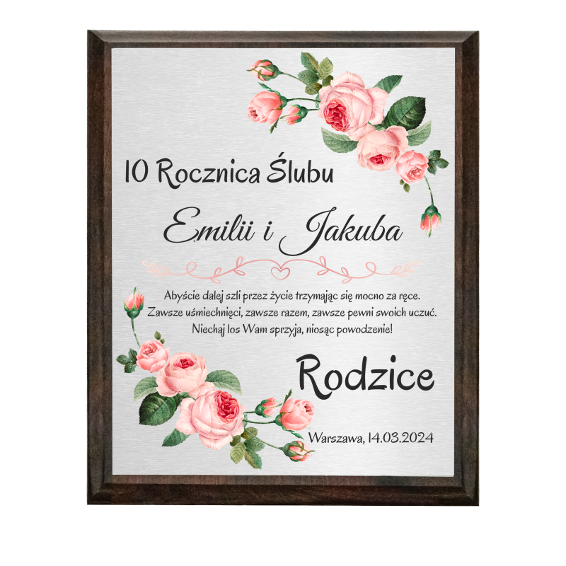 Pamiątka na Rocznicę Ślubu –Personalizowany Prezent Jubileuszowy