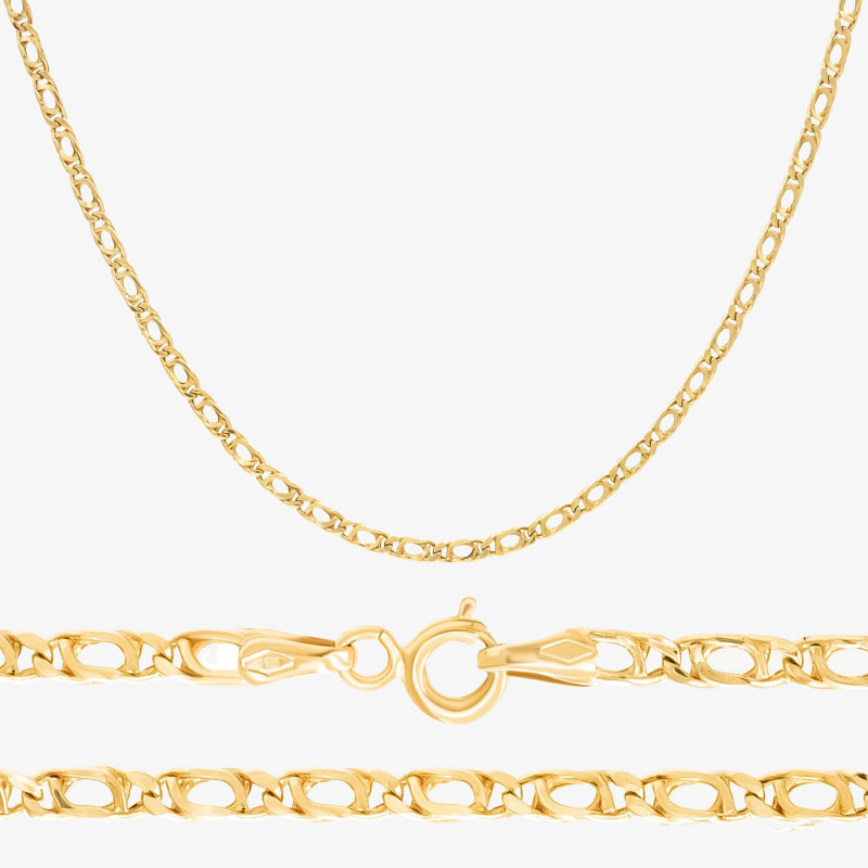 Elegancki łańcuszek z żółtego złota 45cm 0.585