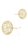 Złote Kolczyki Sztyfty „Ażurowa Finezja” – Elegancki Ornament w Złocie
