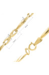 Złota Bransoletka Damska z Eleganckimi Elementami