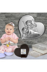 SREBRNY OBRAZEK ANIOŁEK PAMIĄTKA CHRZTU ŚWIĘTEGO