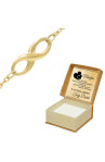 Złota Bransoletka Damska ze Znakiem Nieskończoności